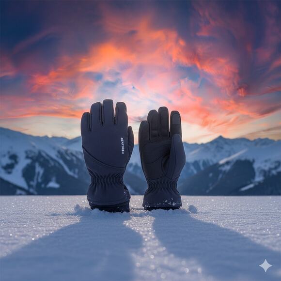 HEAD Women’s Touchscreen Running Gloves Size Small – Black Sensatec Fleece - Picture 4 of 5